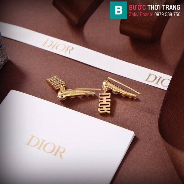 Bông tai Dior ngọc trai chữ Dior