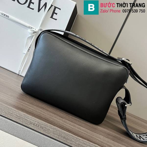 Túi xách Loewe cao cấp da bò màu đen size 24.5cm