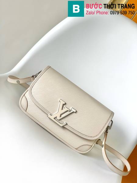 Túi xách Louis Vuitton Buci siêu cấp epi màu trắng size 24.5cm 