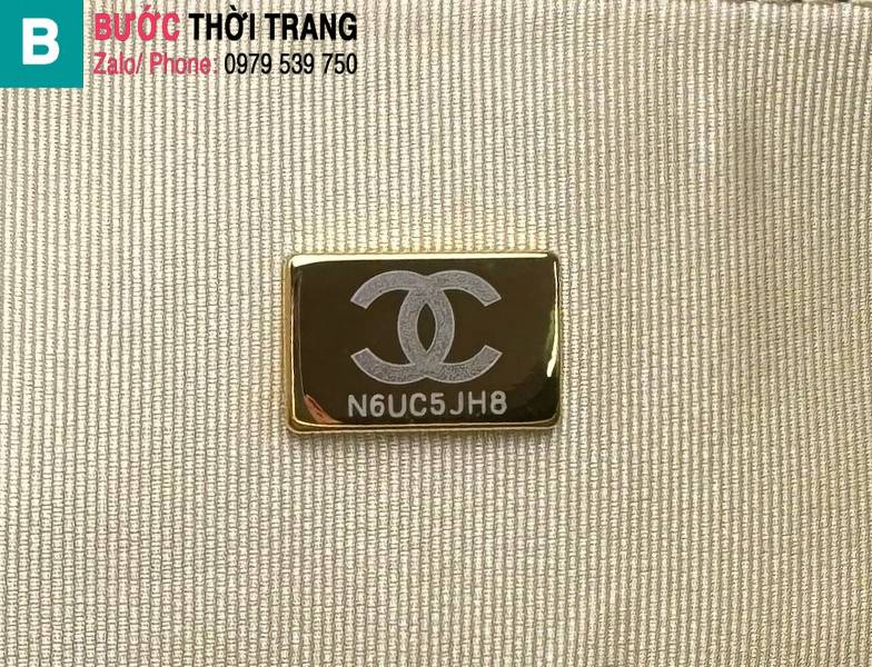 Túi xách Chanel Cf bag siêu cấp da bê màu vàng size 27cm 