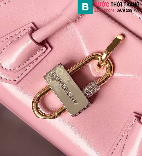 Túi xách Givenchy Antigona siêu cấp da bê màu hồng size 22cm
