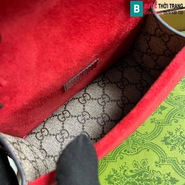 Túi xách Gucci Dionysus cao cấp canvas màu đỏ size 18cm