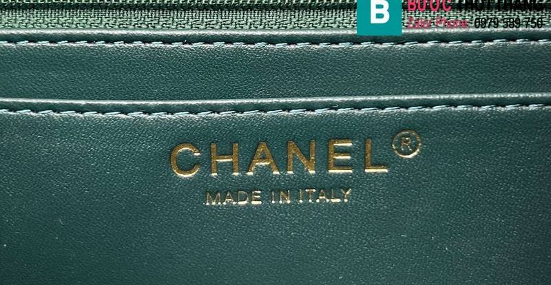 Túi xách Chanel Classic Flap Bag siêu cấp canvas màu đen size 25cm