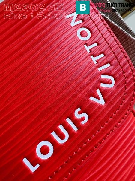 Túi xách Louis Vuitton Montsoutis siêu cấp da epi màu đỏ size 34cm