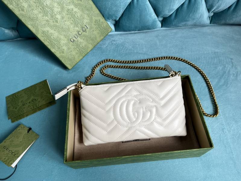 Túi xách Gucci Marmont siêu cấp da bò màu trắng size 22cm 