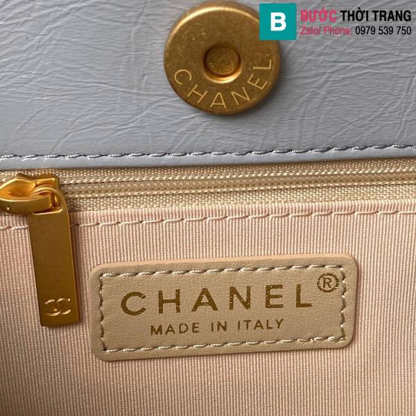 Túi xách Chanel hobo siêu cấp da bò màu xám size 21.5cm 