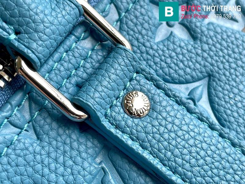 Túi xách Louis Vuitton Keepall Bandouliere siêu cấp monogram màu xanh size 50cm