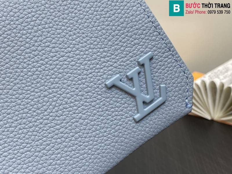Túi xách Louis Vuitton Fastline Wearable Wallet siêu cấp da bò màu xanh nhạt size 17.3cm