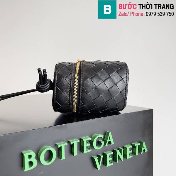Túi xách Bottega Veneta siêu cấp da bò màu đen size 18cm