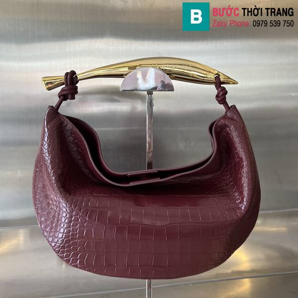 Túi xách Bottega Veneta siêu cấp da cá sấu màu đỏ đô size 33cm 