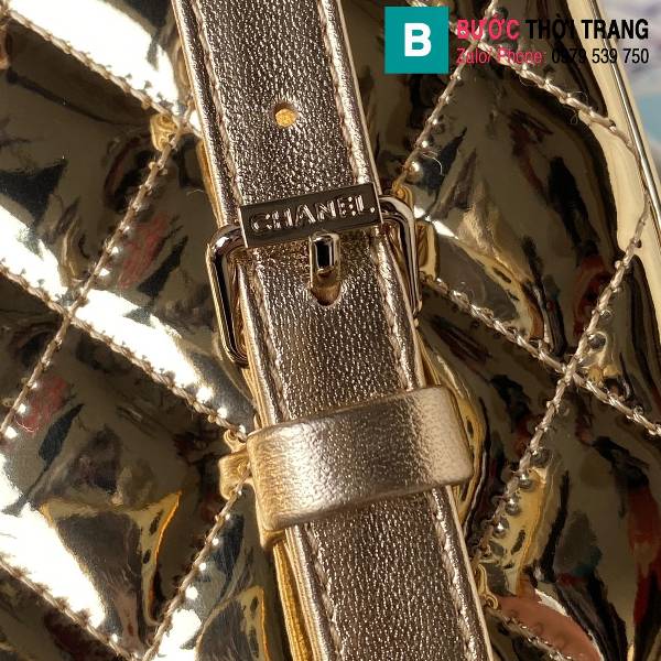 Túi xách Chanel ngôi sao siêu cấp da bê màu vàng size 18.5cm