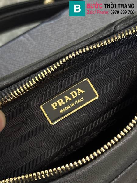 Túi xách Prada System siêu cấp da cừu màu đen size 25cm