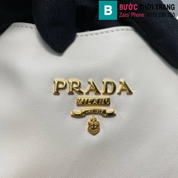 Túi xách Prada tote siêu cấp da bê màu trắng size 39cm