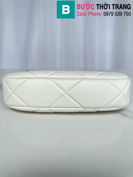 Túi xách Chanel hobo siêu cấp da cừu màu trắng size 24cm 