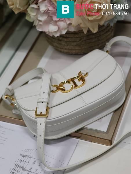 Túi xách Dior Besace siêu cấp da bò màu trắng size 24cm 