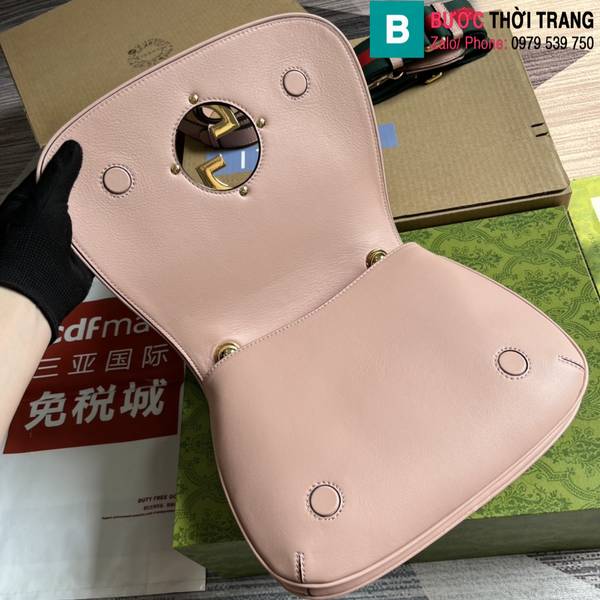 Túi xách Gucci Blondie siêu cấp da bê màu hồng size 29cm