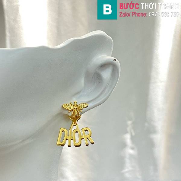 Bông tai Dior chữ cái Dior cao cấp