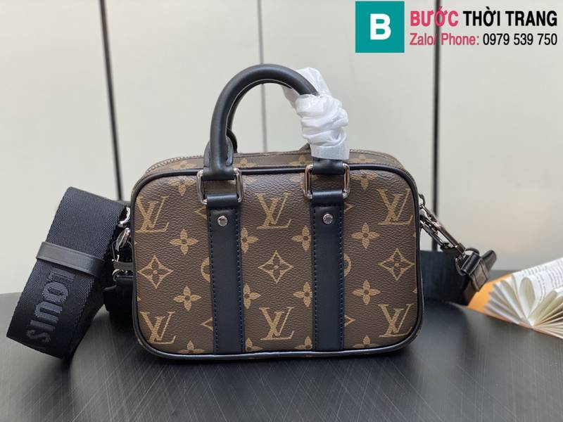 Túi xách Louis Vuitton NANO PORTE DOCUMENTS VOYAGE siêu cấp monogram màu nâu size 20cm