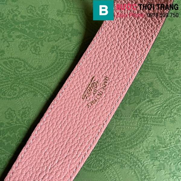 Túi xách Gucci Cosmogonie cao cấp da bò màu hồng nhạt size 21cm