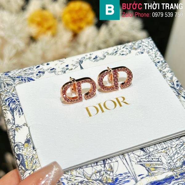 Bông tai Dior Kim cương CD cao cấp 