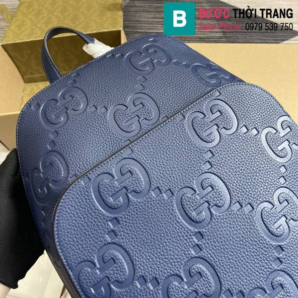 Ba lô Gucci siêu cấp canvas màu xanh size 34cm 