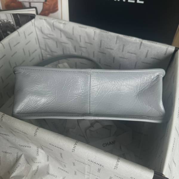 Túi xách Chanel siêu cấp da bò màu xám size 26cm 