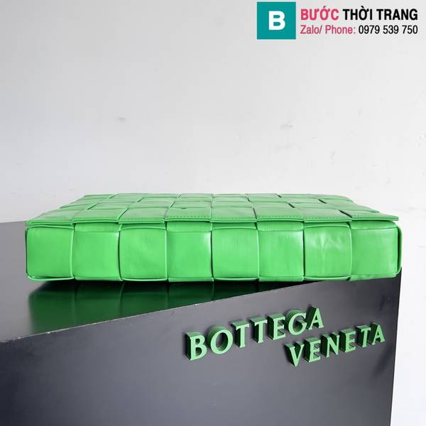 Túi xách Bottega Veneta siêu cấp da bò màu xanh size 36cm