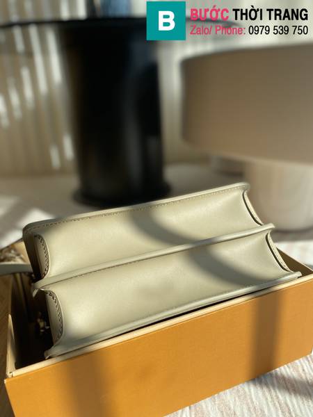 Túi xách Louis Vuitton Dauphine siêu cấp da epi màu ghi size 25cm