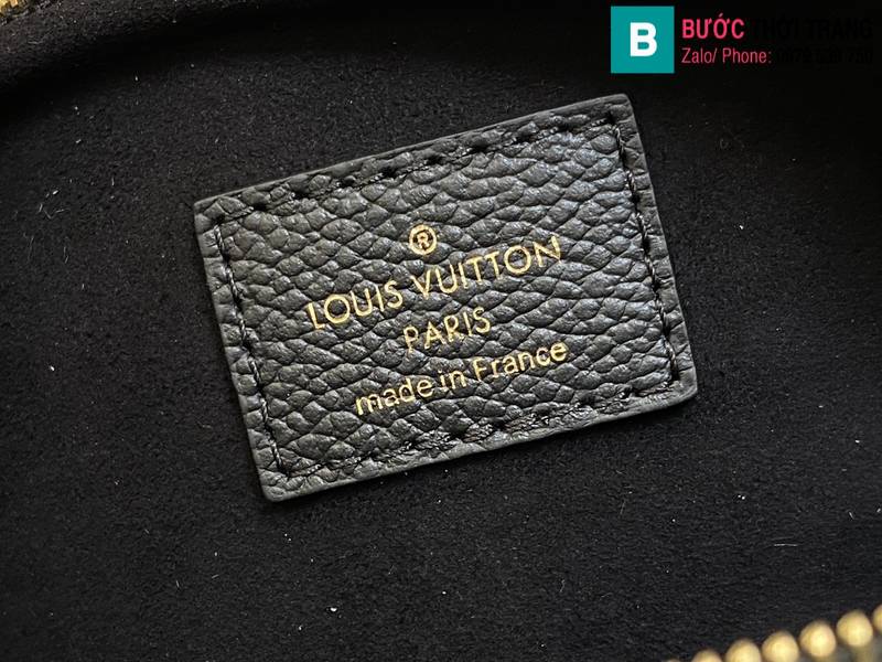 Túi xách Louis Vuitton Mini Bumbag siêu cấp da bê màu đen size 17cm 