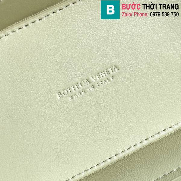 Túi xách Bottega Veneta siêu cấp da bò màu ghi size 18cm 