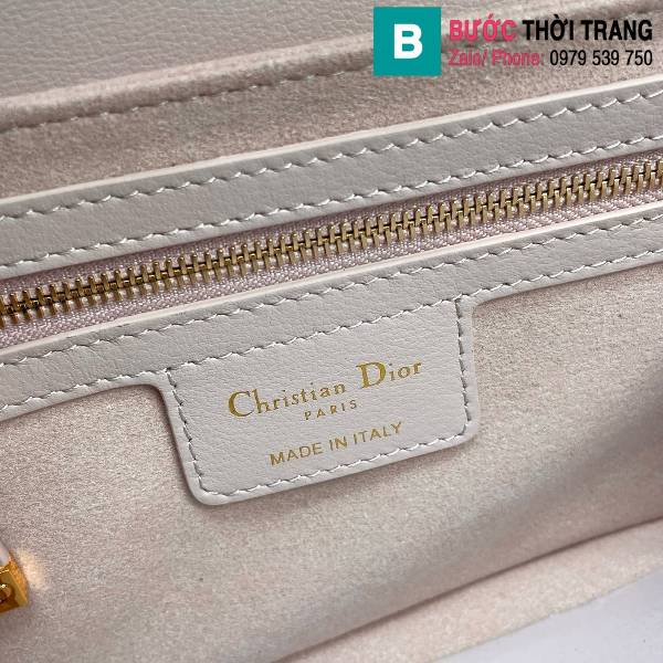 Túi xách Dior Jolie siêu cấp da bò màu hồng size 22cm 
