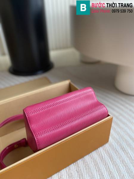 Túi xách Louis Vuitton Twist siêu cấp da epi màu hồng size 19cm