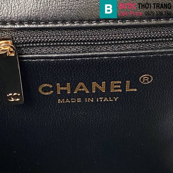 Túi xách Chanel siêu cấp da cừu màu đen size 25cm