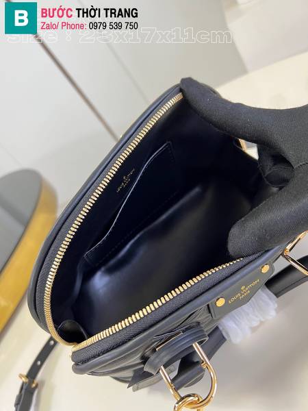 Túi xách Louis Vuitton Alma BB siêu cấp da cừu màu đen size 23cm