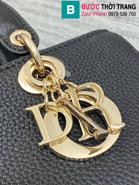 Túi xách Dior Lady D-Sire My ABCDior siêu cấp da bò màu đen size 26cm 