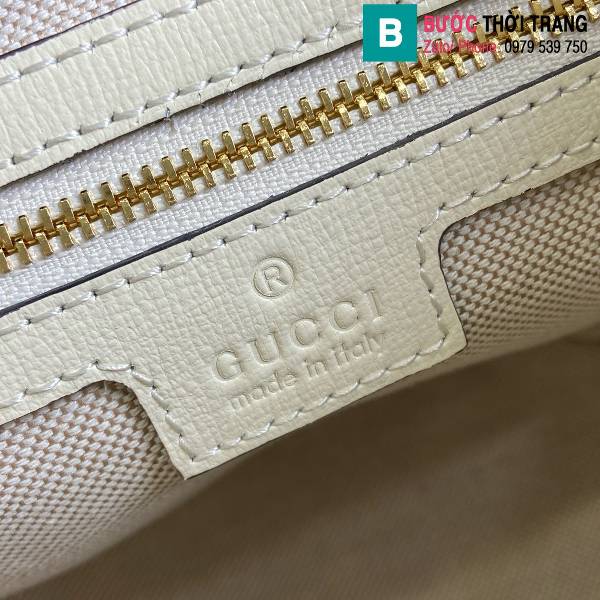 Túi xách Gucci siêu cấp da bò màu trắng size 18.5cm