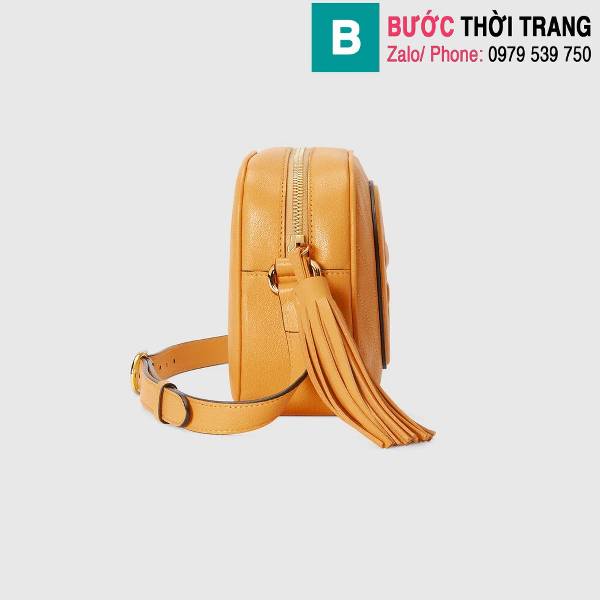 Túi xách Gucci Blondie siêu cấp da bò màu vàng size 21cm 