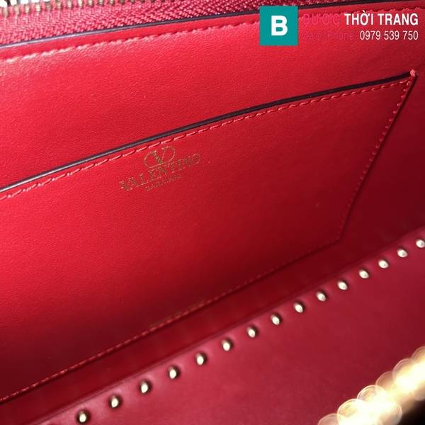Túi xách Valentino Garavani Rockstude siêu cấp da bê màu đỏ size 34cm 