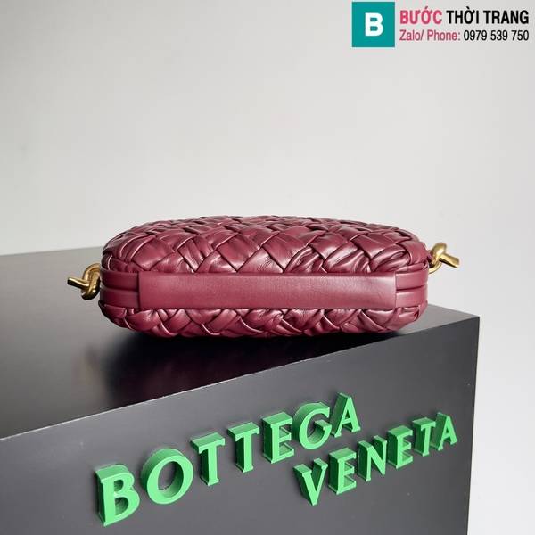 Túi xách Bottega Veneta Knot cao cấp da bò màu đỏ đô size 20.5cm