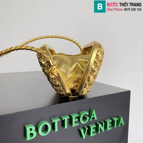 Túi xách Bottega Veneta Knot cao cấp da bò màu vàng size 20.5cm