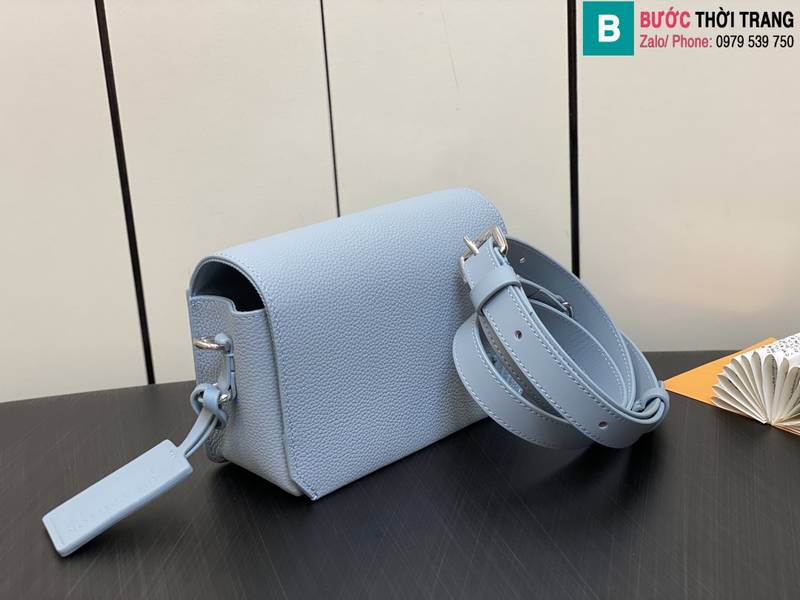 Túi xách Louis Vuitton Fastline Wearable Wallet siêu cấp da bò màu xanh nhạt size 17.3cm