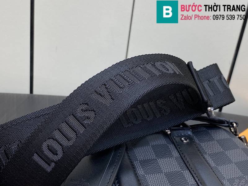 Túi xách Louis Vuitton NANO PORTE DOCUMENTS VOYAGE siêu cấp monogram màu xám size 20cm