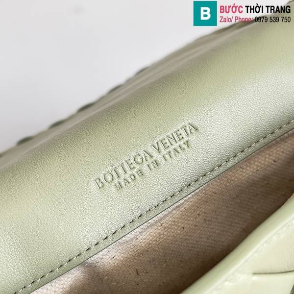 Túi xách Bottega Veneta Cobble Bag cao cấp da bò màu xanh size 27cm