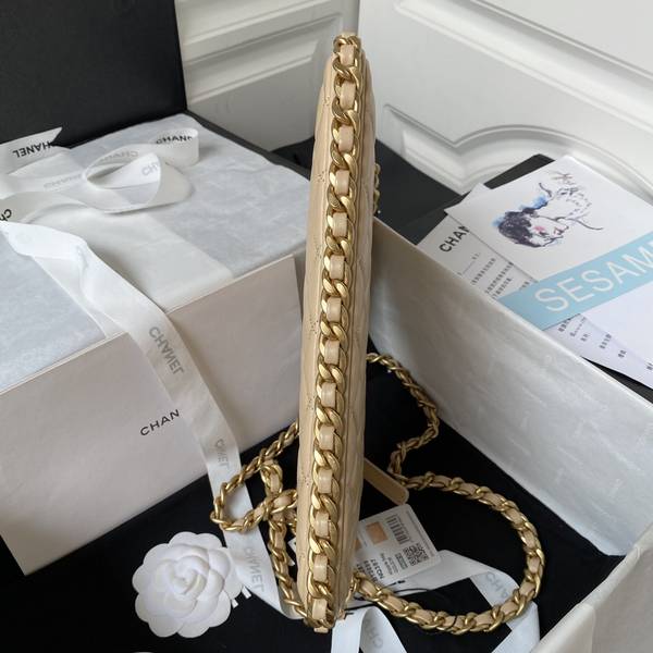 Túi xách Chanel hobo siêu cấp da bê màu nude size 28.5cm 
