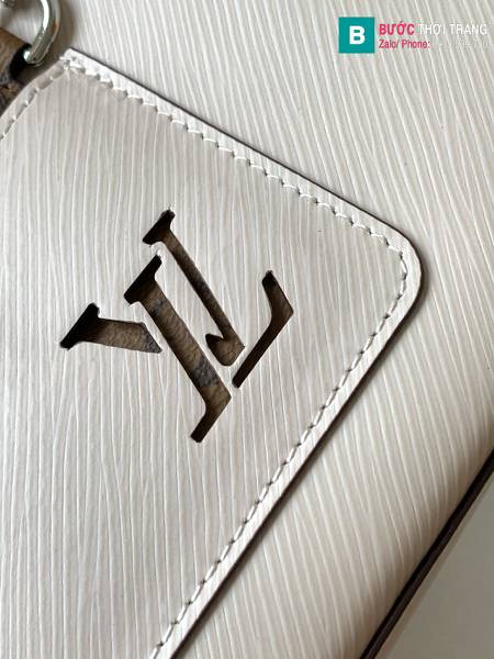Túi xách Louis Vuitton Marelle siêu cấp epi màu trắng size 25cm 