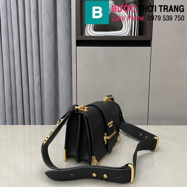 Túi xách Prada siêu cấp da bê màu đen size 20cm 