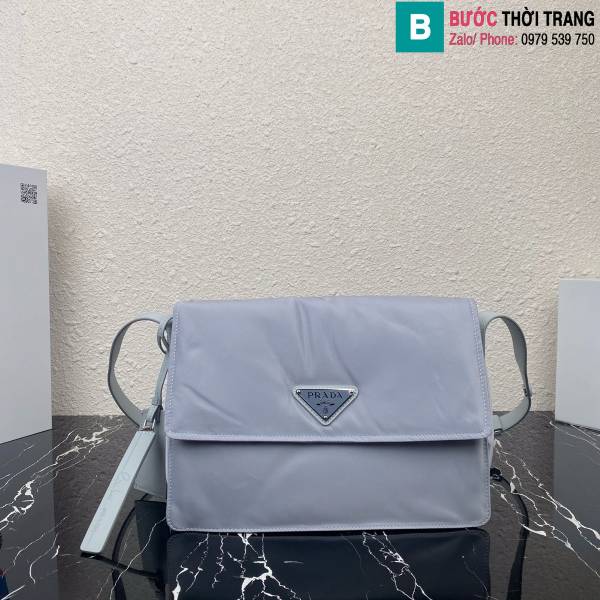 Túi xách Prada siêu cấp da bê màu xanh size 30cm