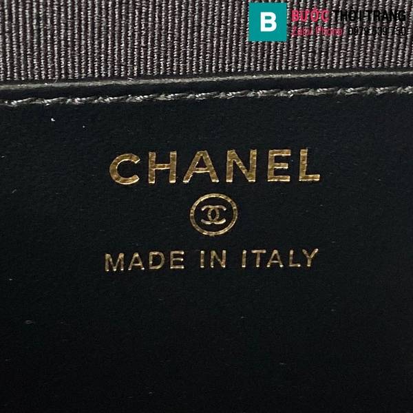 Túi xách Chanel mini cao cấp da cừu màu đen size 17.2cm 