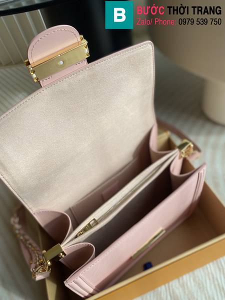 Túi xách Louis Vuitton Dauphine siêu cấp da epi màu hồng size 25cm