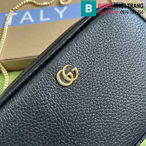 Túi xách Gucci Marmont siêu cấp da bê màu đen size 18.5cm 